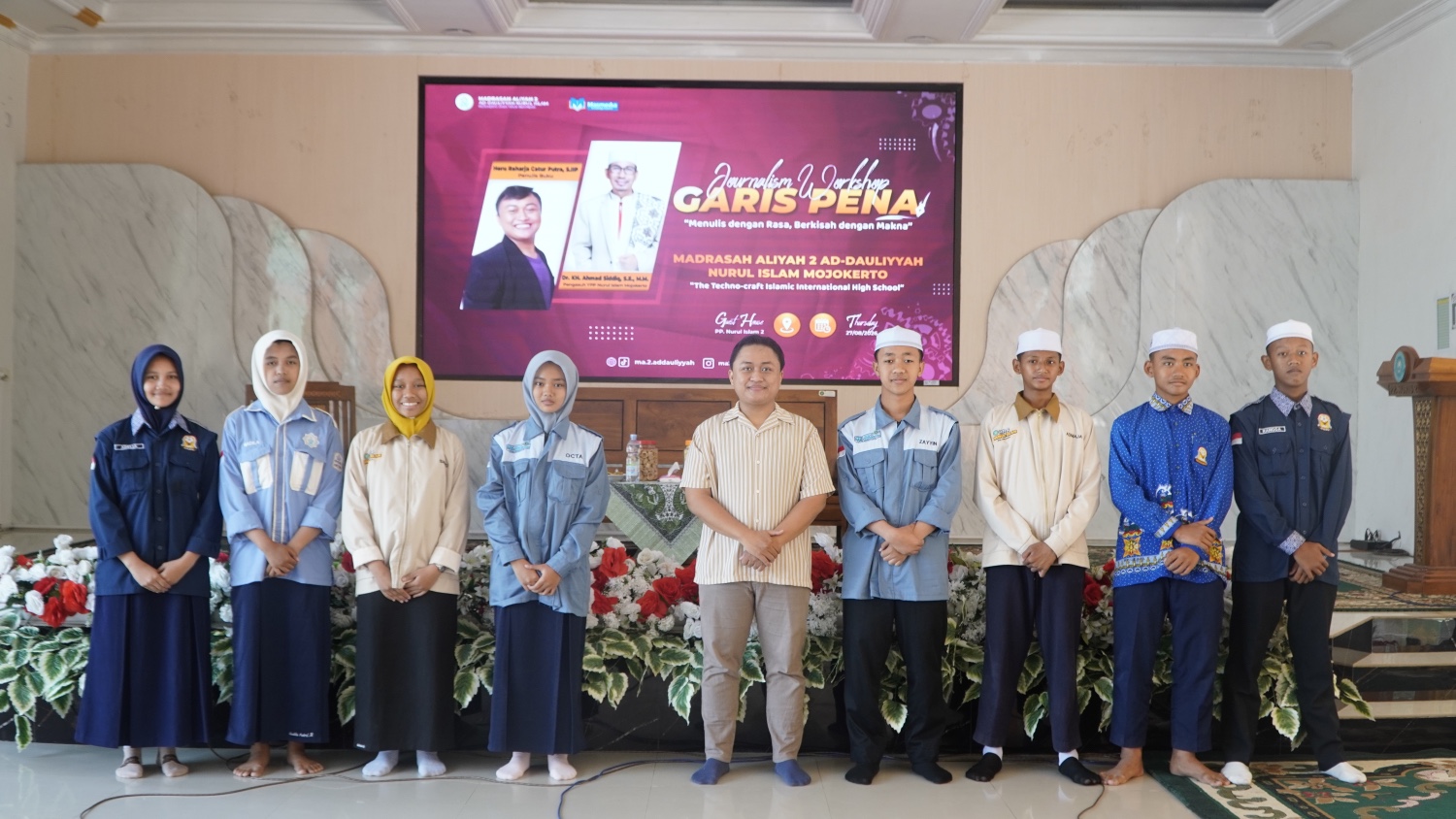 Membakar Semangat Literasi Santri, MA 2 Ad Dauliyyah Nurul Islam Gelar Workshop Jurnalistik "GARIS PENA"